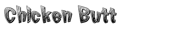 Chicken Butt font preview